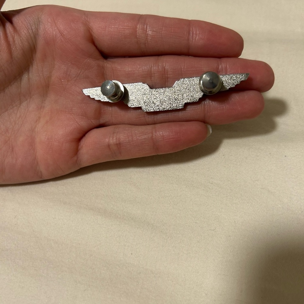 Silver Geometric Brooch